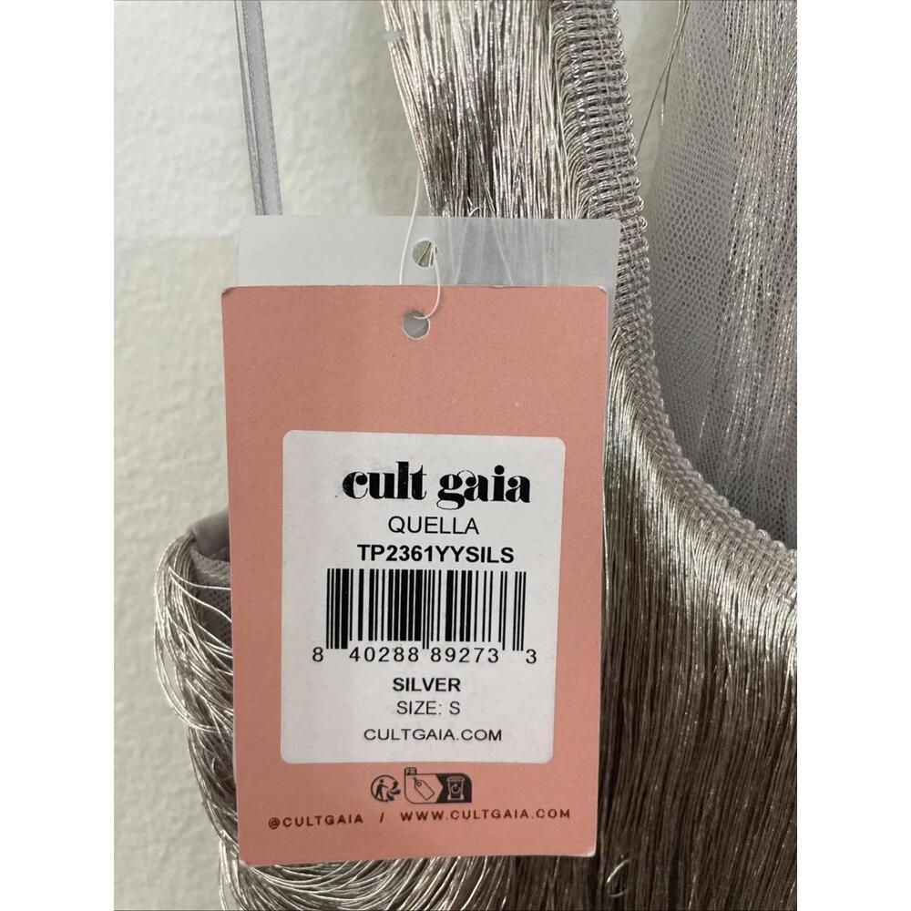 Revolve Cult Gaia Silver Quella Top  size S $598msrp - Picture 8 of 11
